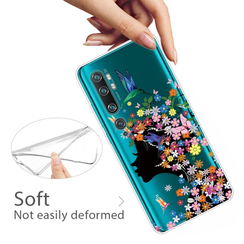 Cover Xiaomi Mi Note 10 / 10 Pro Mobilcover Smukt Blomsterhoved