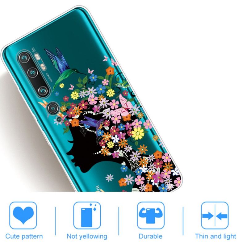 Cover Xiaomi Mi Note 10 / 10 Pro Mobilcover Smukt Blomsterhoved