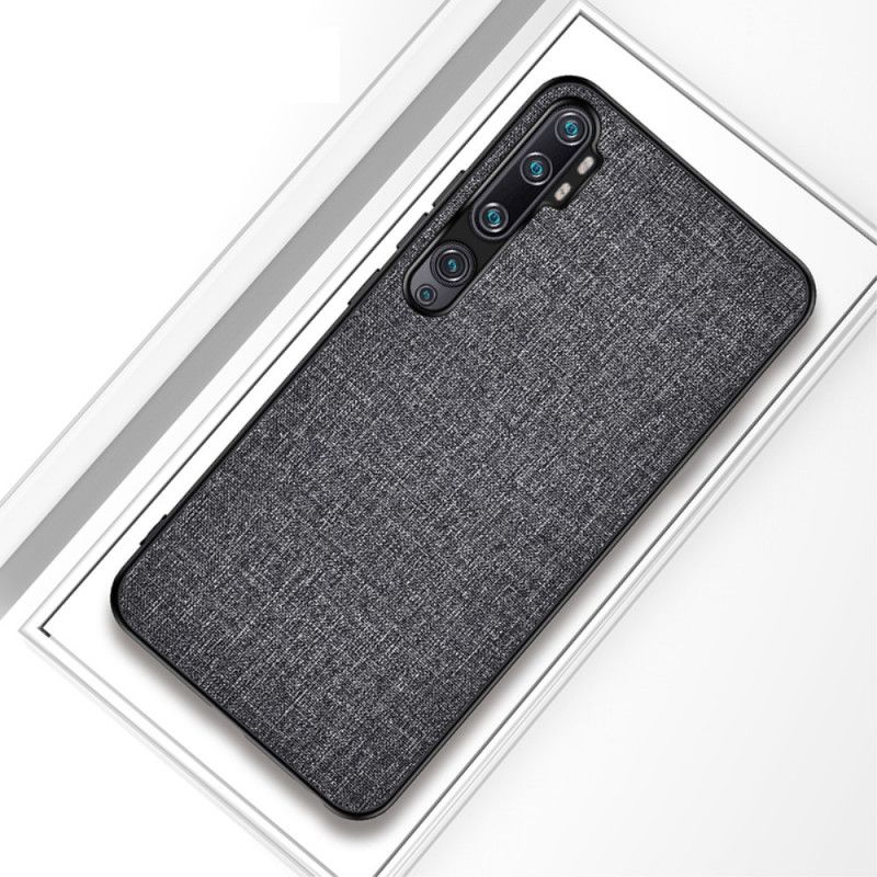 Cover Xiaomi Mi Note 10 / 10 Pro Sort Tekstur Af Stof Original