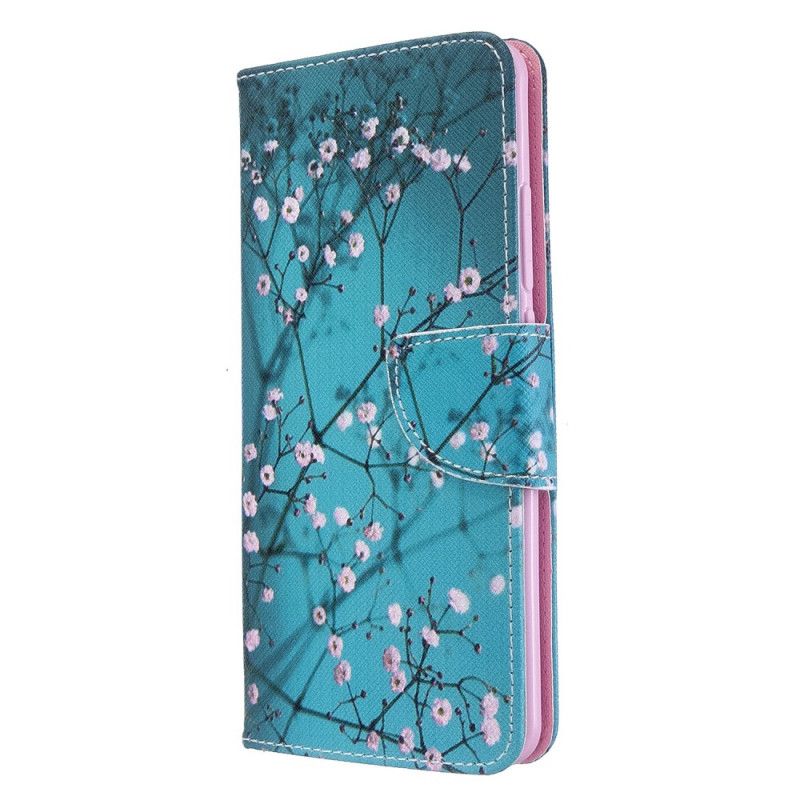 Flip Cover Læder for Xiaomi Mi Note 10 / 10 Pro Blomstrende Træ