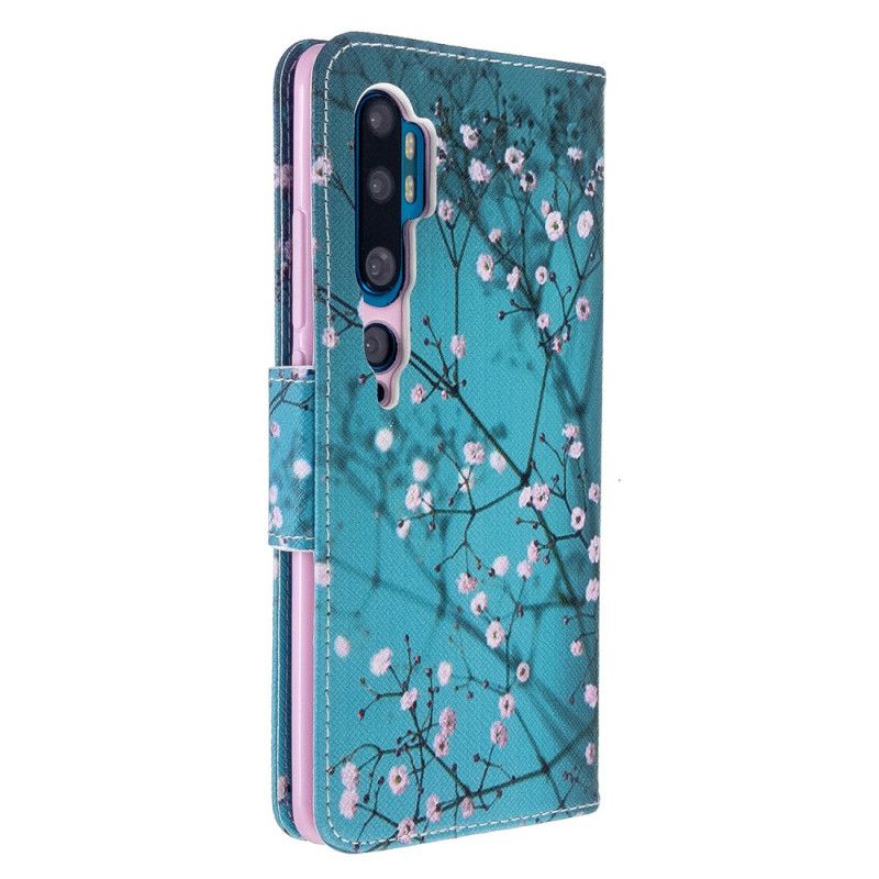 Flip Cover Læder for Xiaomi Mi Note 10 / 10 Pro Blomstrende Træ