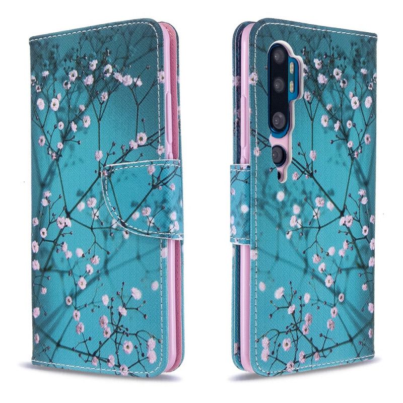 Flip Cover Læder for Xiaomi Mi Note 10 / 10 Pro Blomstrende Træ