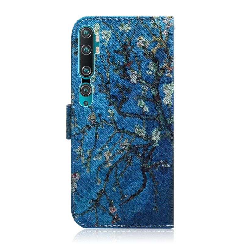 Flip Cover Læder for Xiaomi Mi Note 10 / 10 Pro Blomstrende Trægren