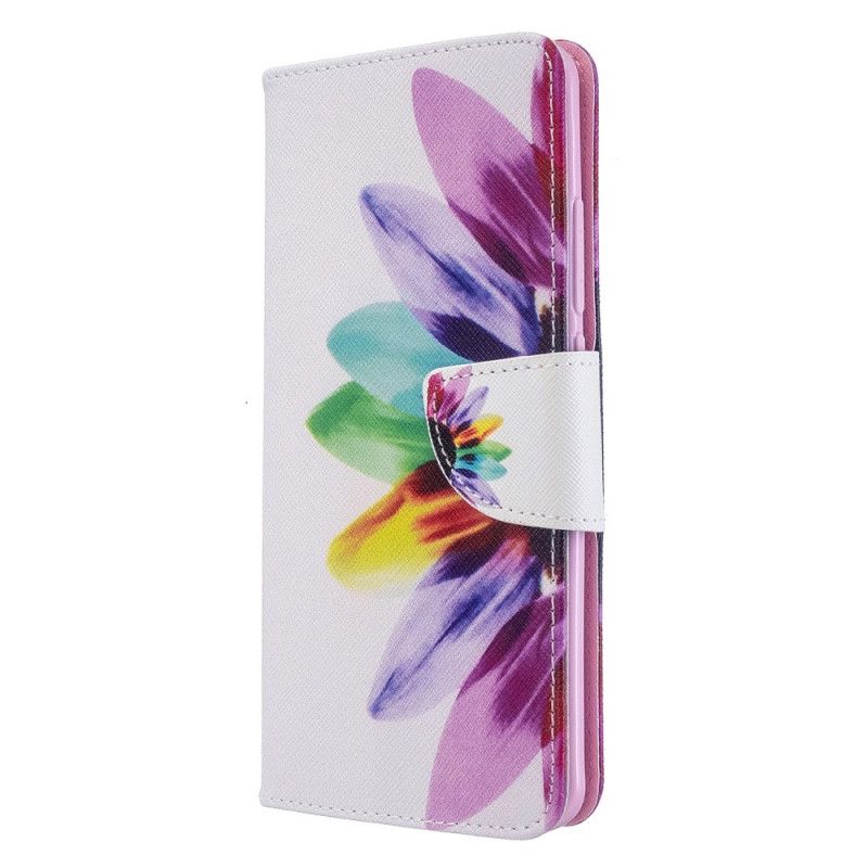 Flip Cover Xiaomi Mi Note 10 / 10 Pro Mobilcover Akvarelblomst