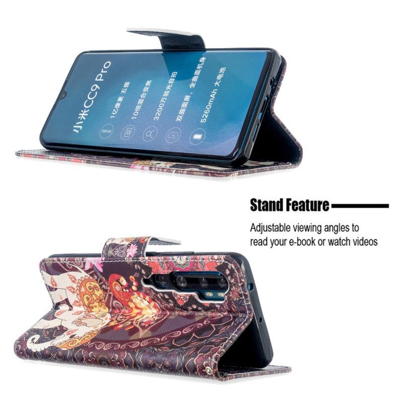 Flip Cover Xiaomi Mi Note 10 / 10 Pro Mobilcover Indiske Elefanter