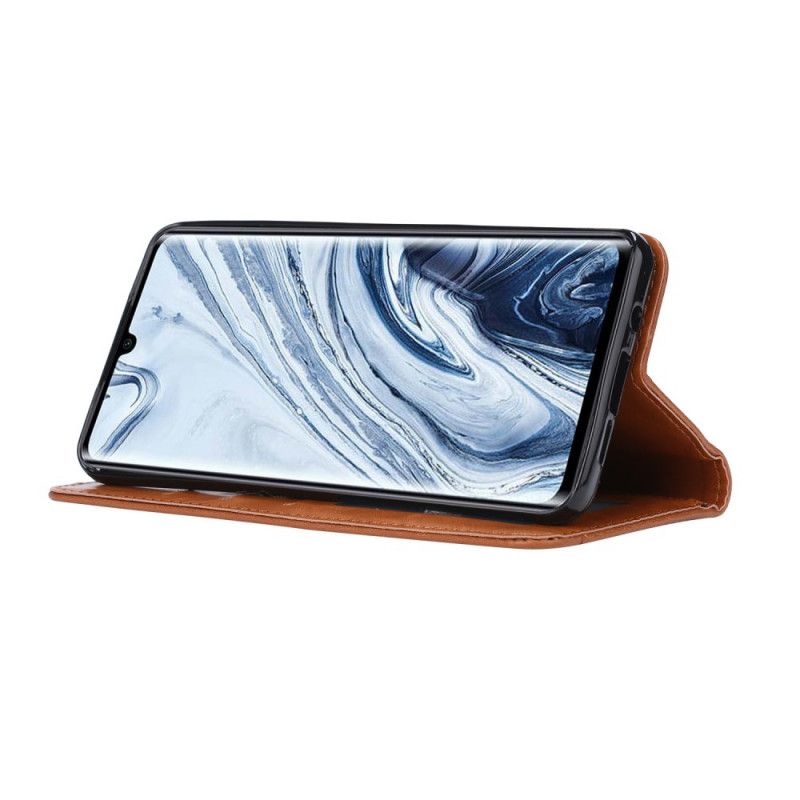 Læder Cover Xiaomi Mi Note 10 / 10 Pro Sort Kortholder I Kunstlæder