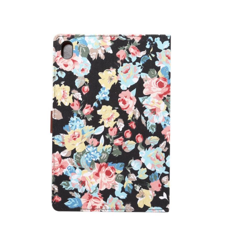 Flip Cover Huawei MediaPad M6 10.8'' Sort Frihedsblomster