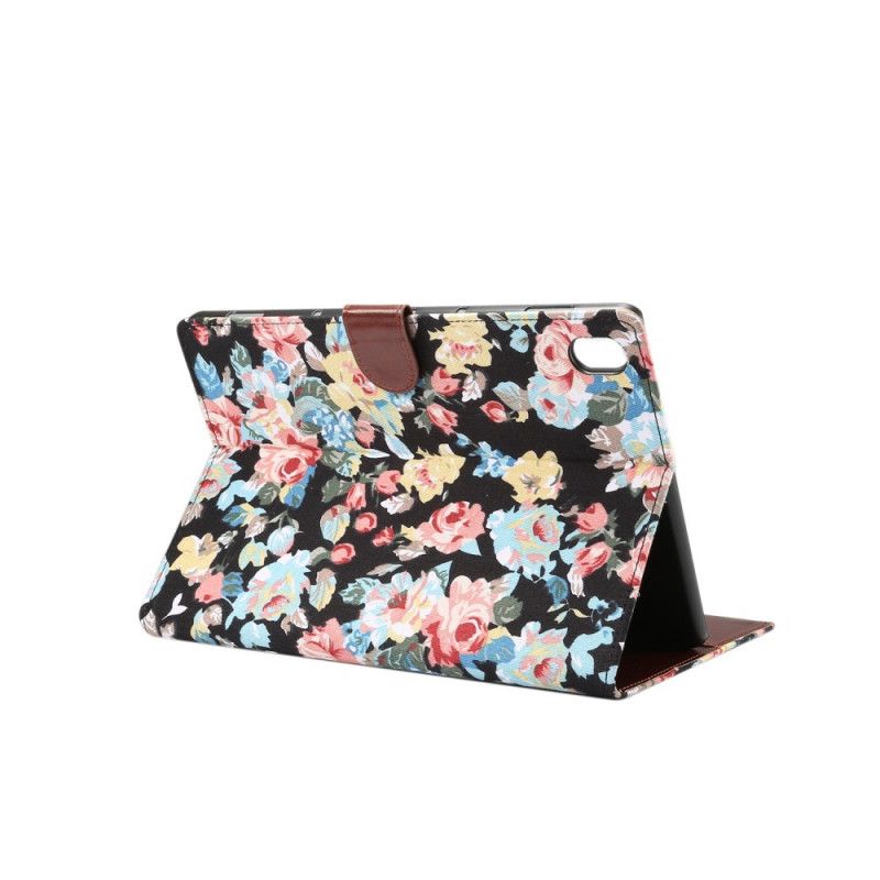 Flip Cover Huawei MediaPad M6 10.8'' Sort Frihedsblomster