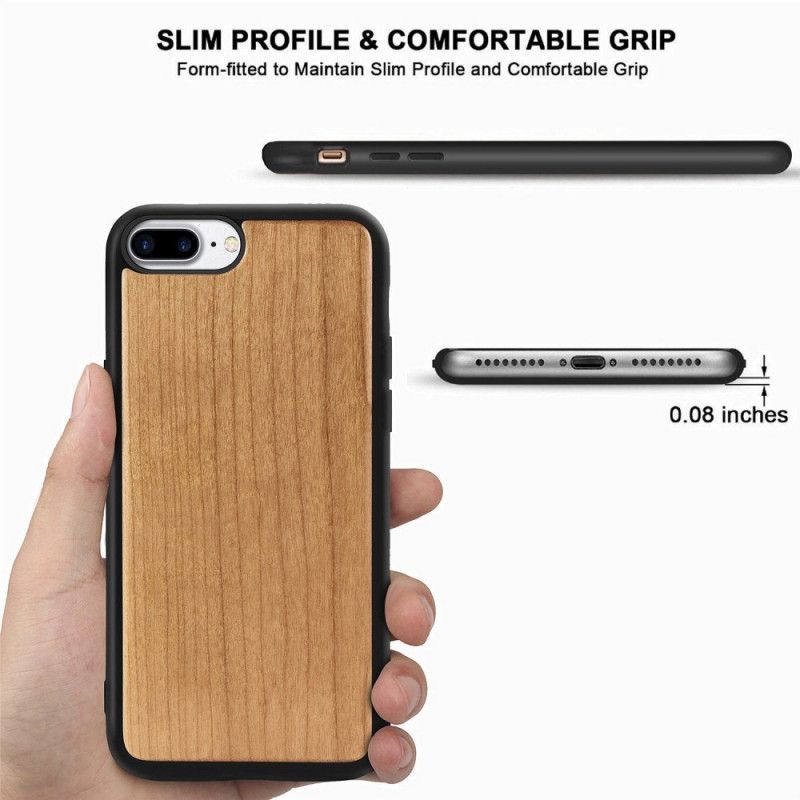 Cover iPhone 6 / 6S Plus Beige Mobilcover Naturligt Træ