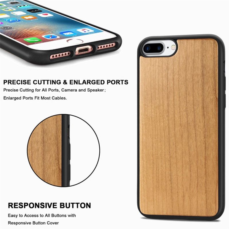 Cover iPhone 6 / 6S Plus Beige Mobilcover Naturligt Træ