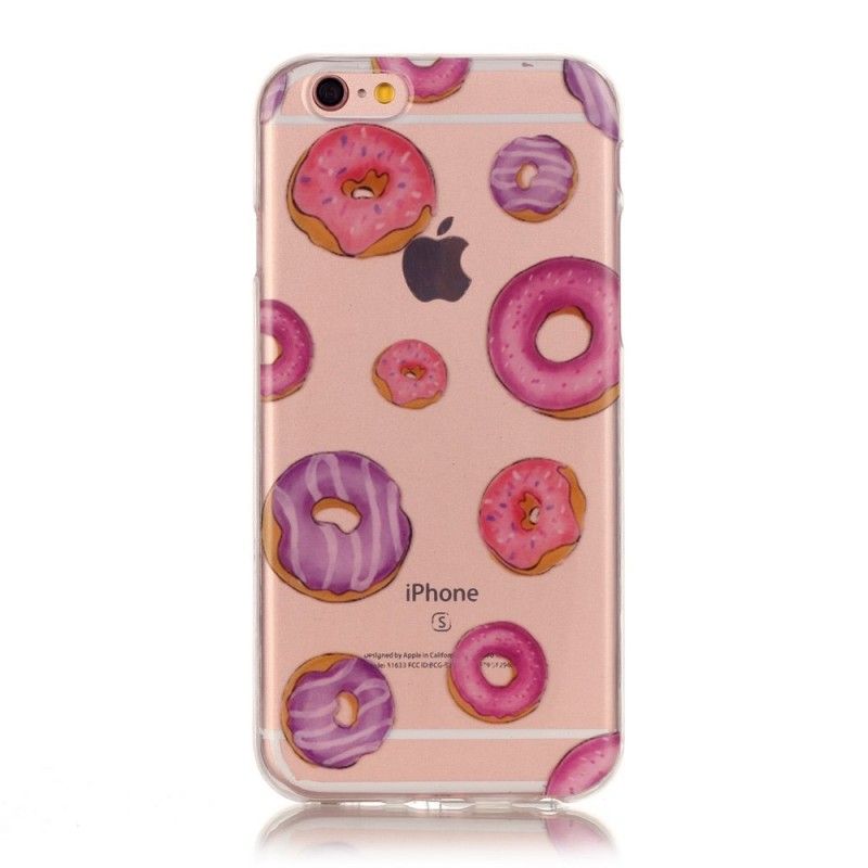 Cover iPhone 6 / 6S Plus Gennemsigtig Donuts Fan