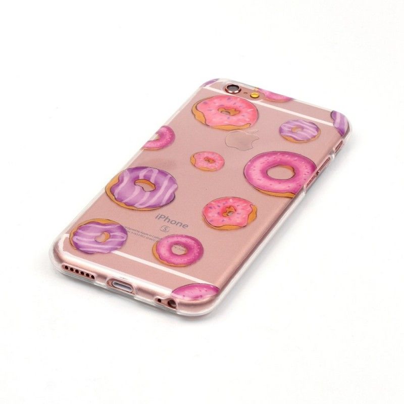 Cover iPhone 6 / 6S Plus Gennemsigtig Donuts Fan