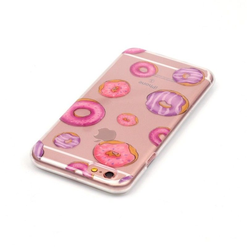 Cover iPhone 6 / 6S Plus Gennemsigtig Donuts Fan