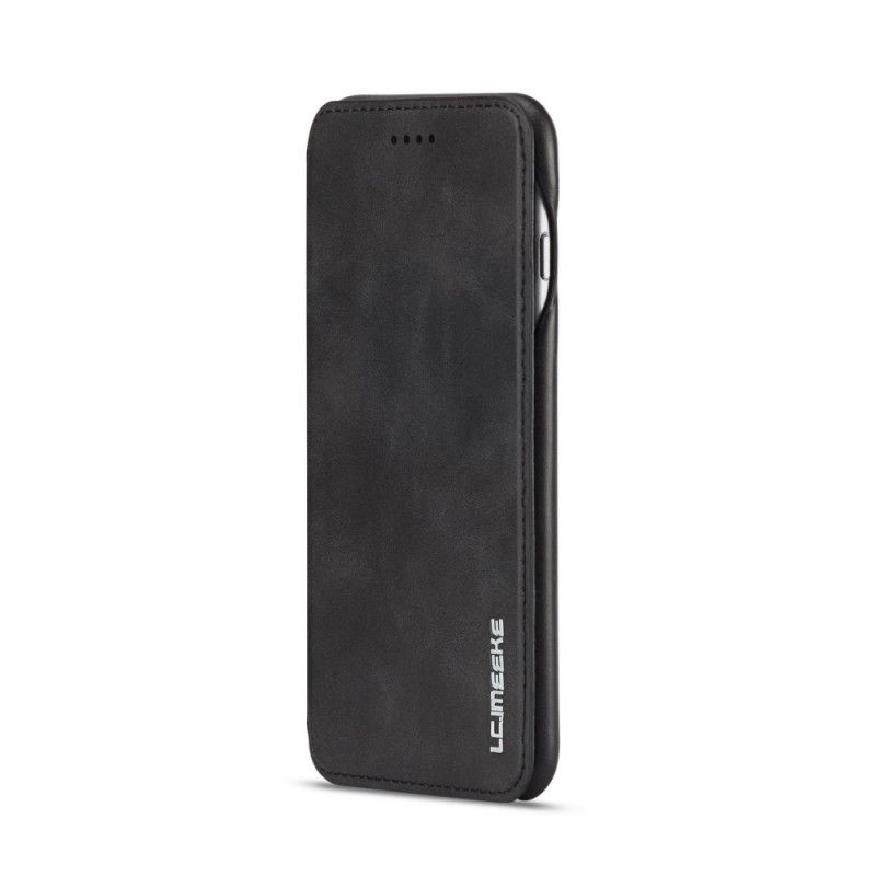 Læder Cover for iPhone 6 / 6S Plus Sort Lc.Imeeke Lædereffekt