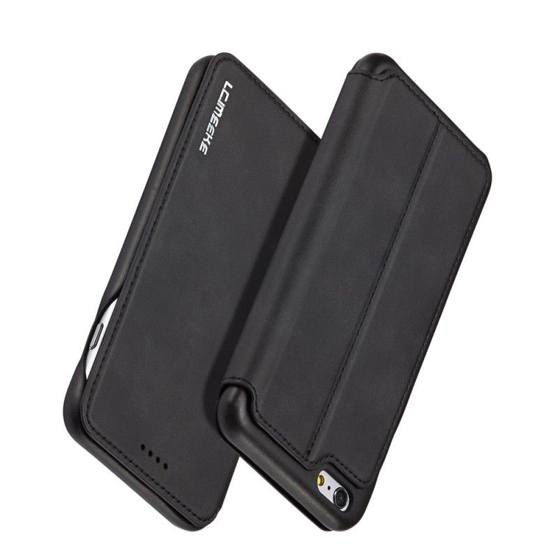 Læder Cover for iPhone 6 / 6S Plus Sort Lc.Imeeke Lædereffekt