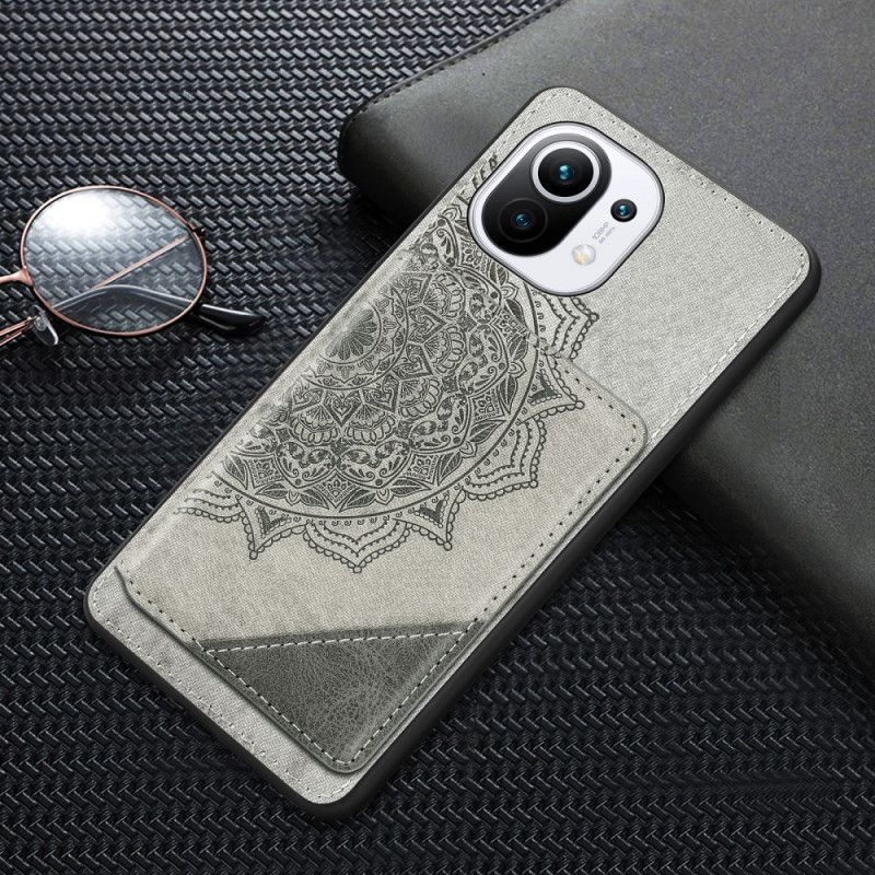 Cover Xiaomi Mi 11 Sort Multifunktionelt Mandala Design