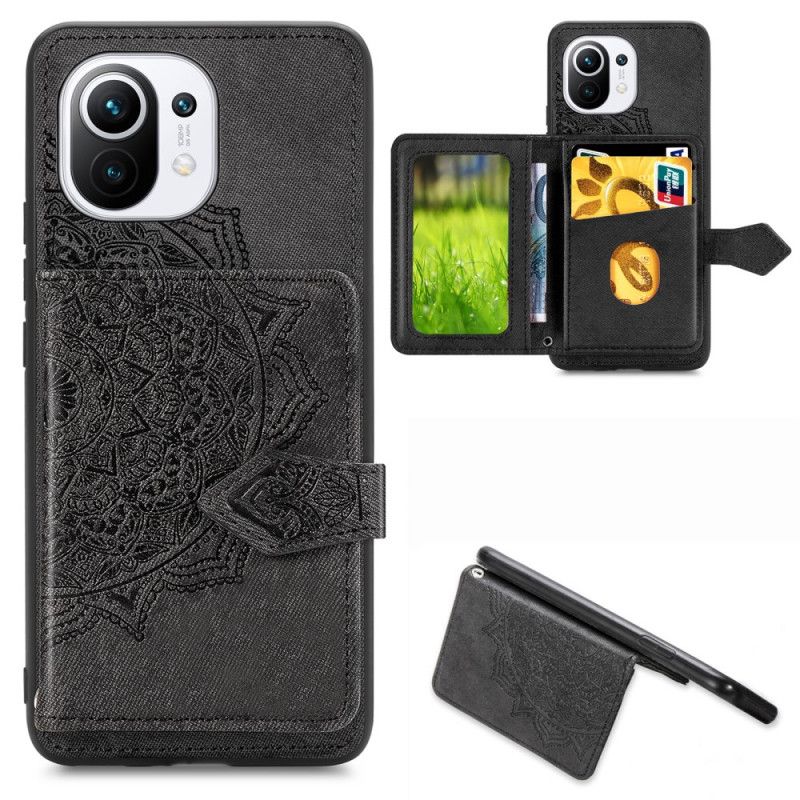 Cover Xiaomi Mi 11 Sort Multifunktionelt Mandala-Tryk