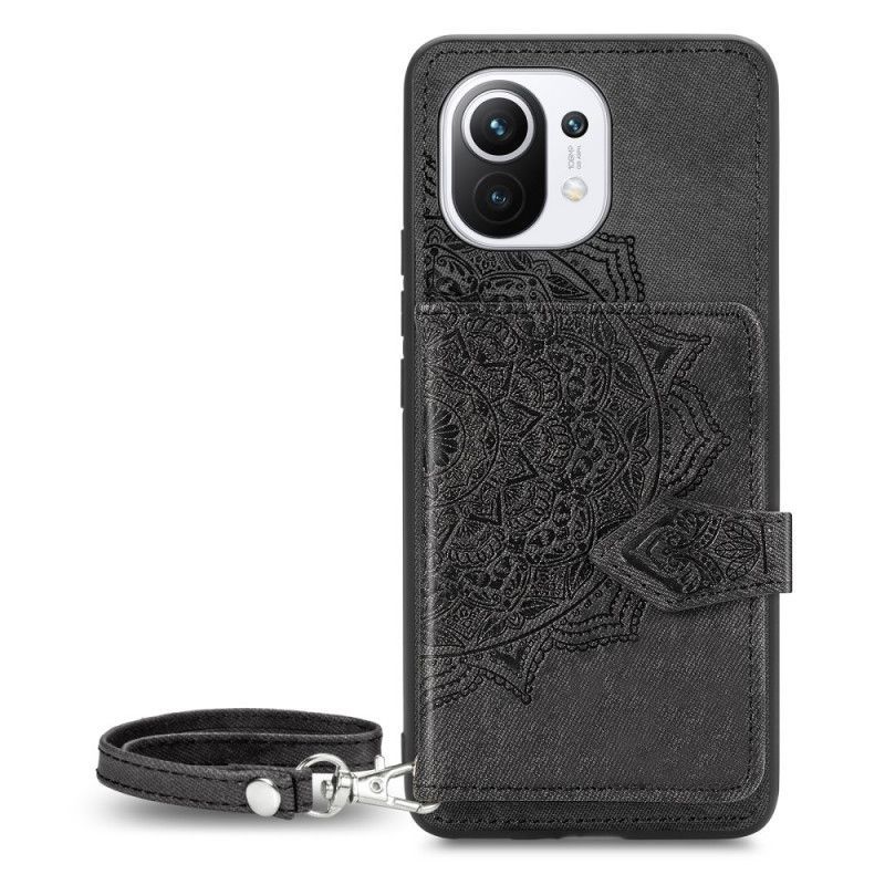 Cover Xiaomi Mi 11 Sort Multifunktionelt Mandala-Tryk