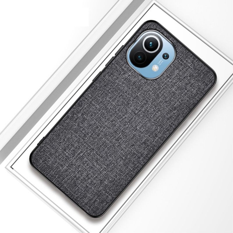 Cover Xiaomi Mi 11 Sort Stoftekstur