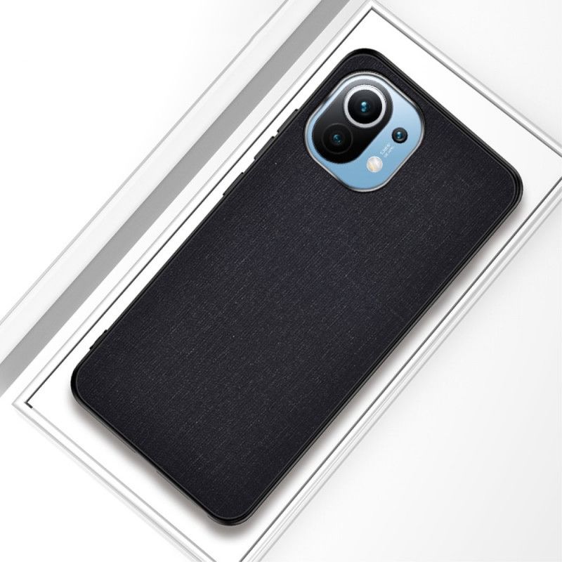 Cover Xiaomi Mi 11 Sort Stoftekstur