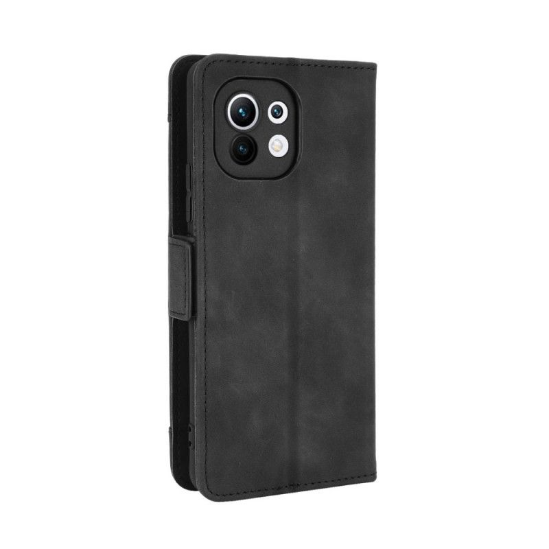 Flip Cover Læder for Xiaomi Mi 11 Sort Førsteklasses Multikort