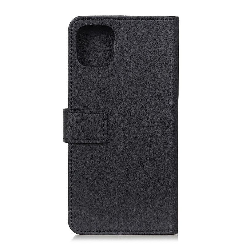 Flip Cover Læder for Xiaomi Mi 11 Sort Klassisk Kunstlæder