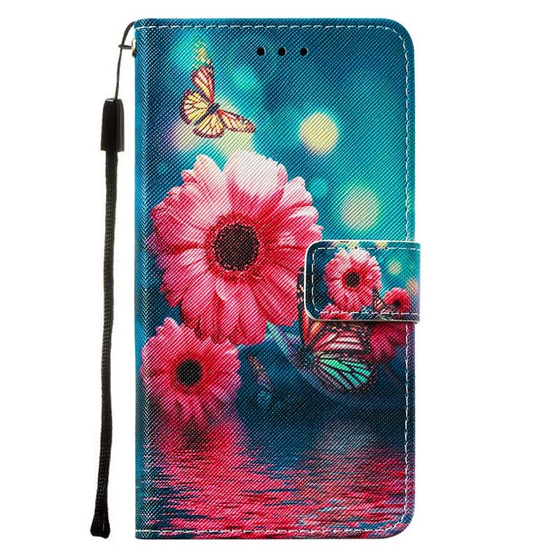 Flip Cover Læder Xiaomi Mi 11 Blomster Og Sommerfugle