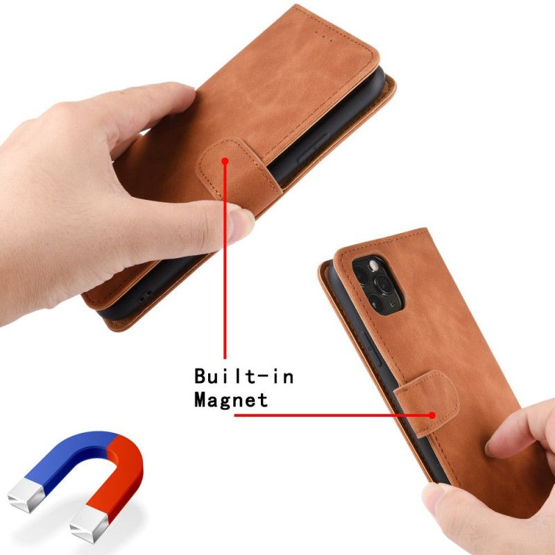 Flip Cover Læder Xiaomi Mi 11 Sort Hud-Touch