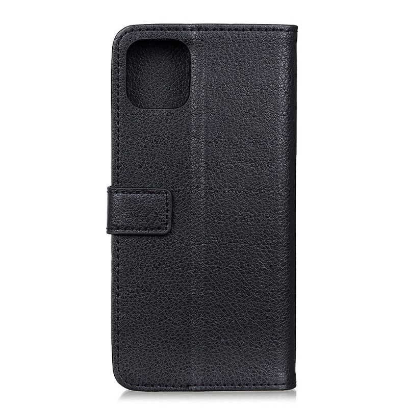 Flip Cover Xiaomi Mi 11 Sort Mobilcover Lychee Læder Tekstur