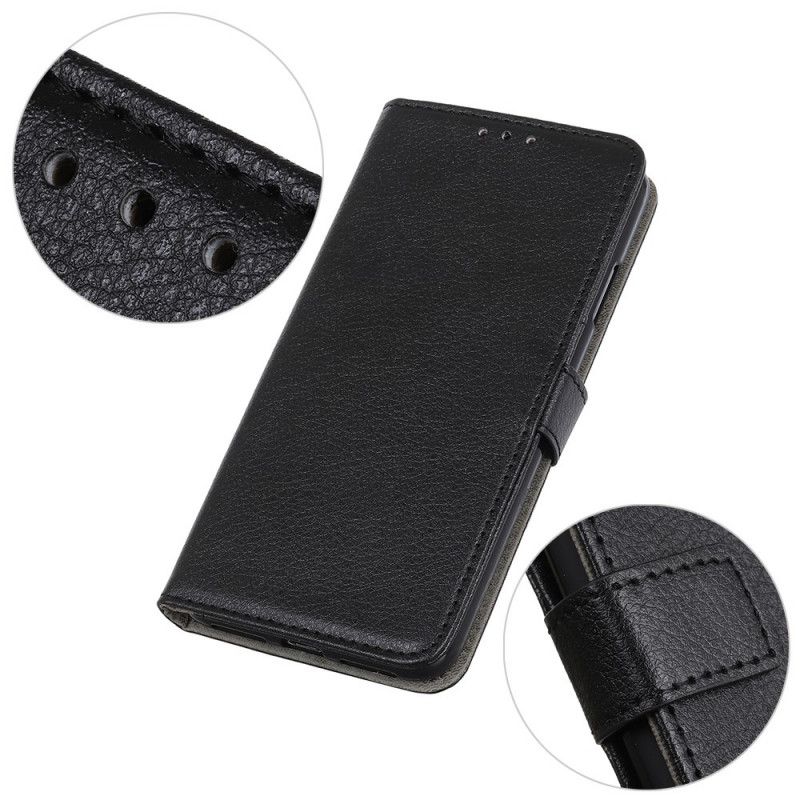 Flip Cover Xiaomi Mi 11 Sort Mobilcover Lychee Læder Tekstur