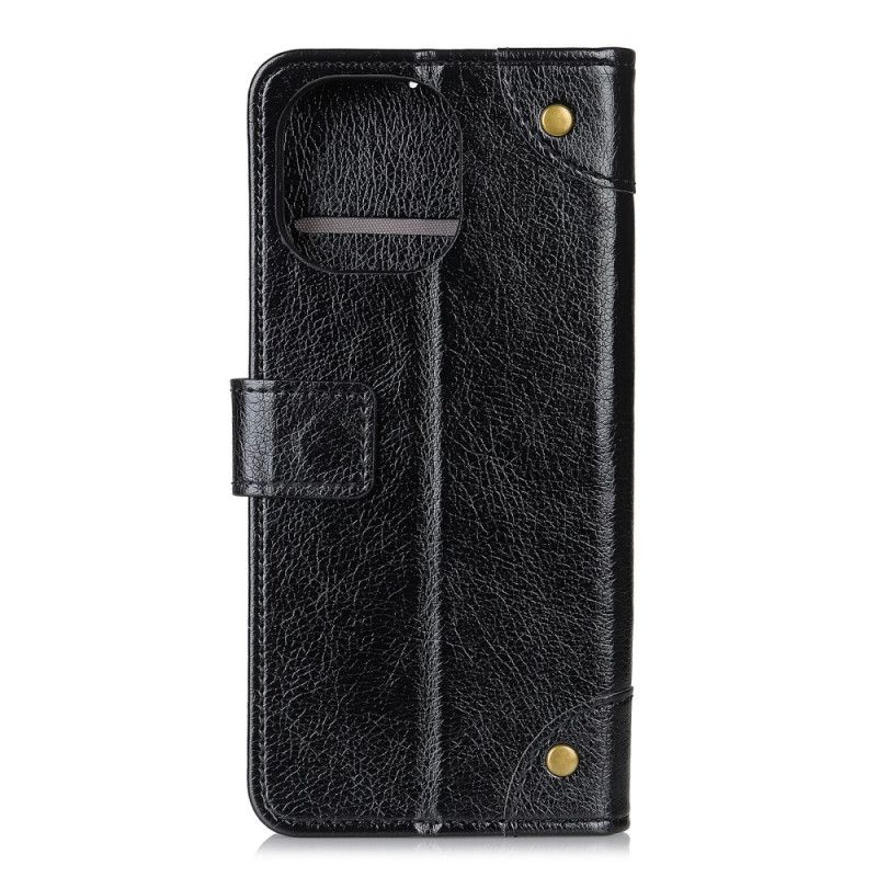 Flip Cover Xiaomi Mi 11 Sort Vintage Nitter Nappalæder Stil