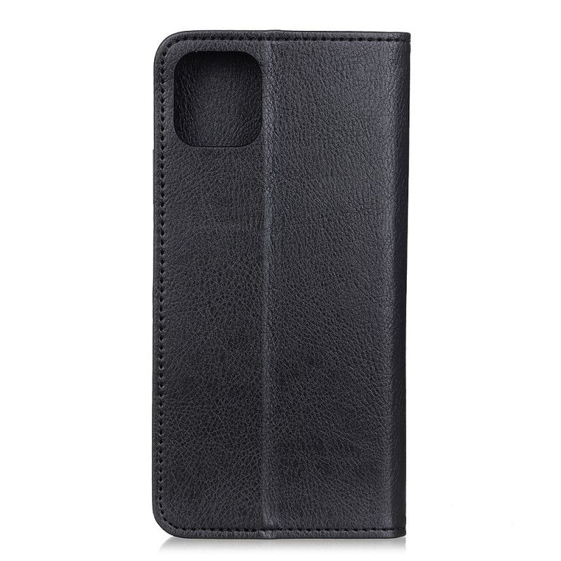 Læder Cover Xiaomi Mi 11 Sort Elegant Split Lychee Læder Original