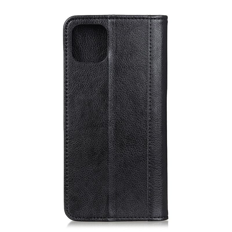 Læder Cover Xiaomi Mi 11 Sort Split Litchi-Version