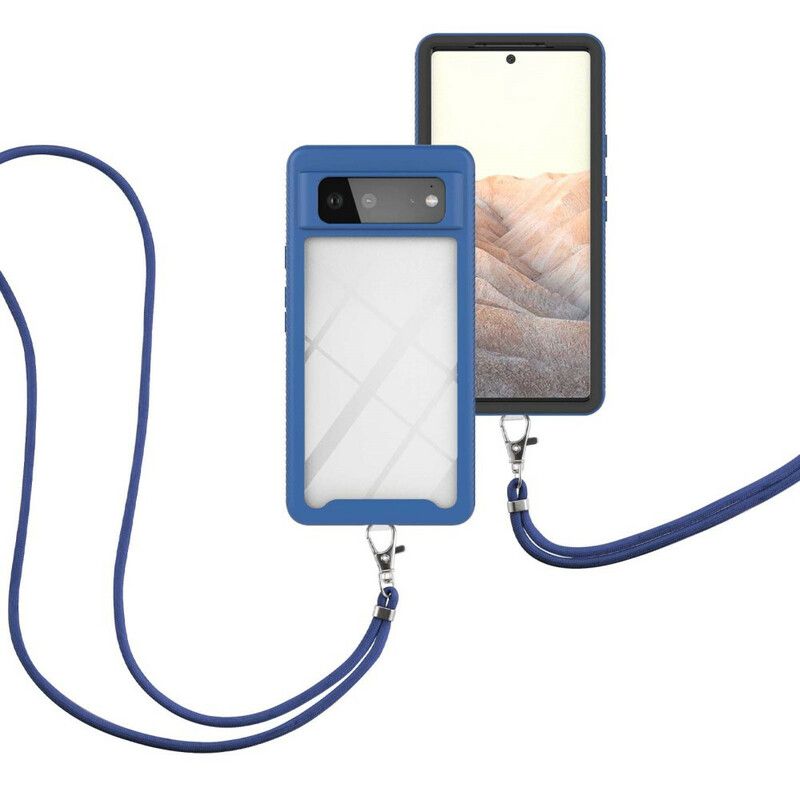 Cover Google Pixel 6 Hybrid Med Ledning Og Farvet Omrids