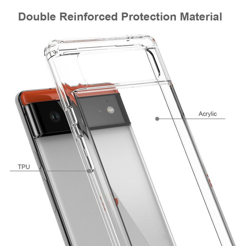 Cover Google Pixel 6 Transparent Kortholder