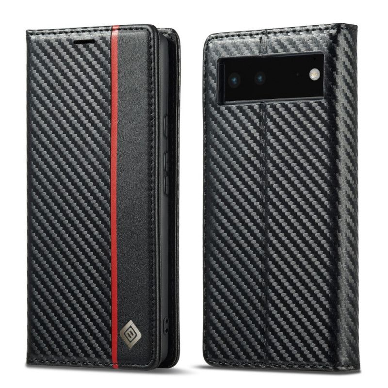 Flip Cover Google Pixel 6 Carbon Fiber Lc.imeeke