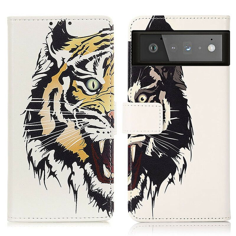 Flip Cover Google Pixel 6 Fierce Tiger