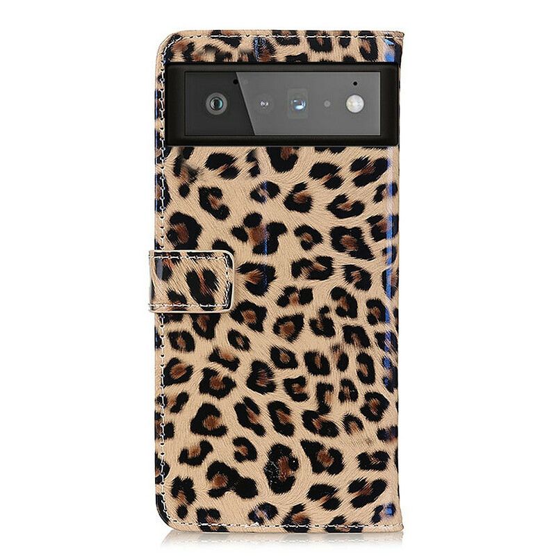 Flip Cover Til Google Pixel 6 Simple Leopard