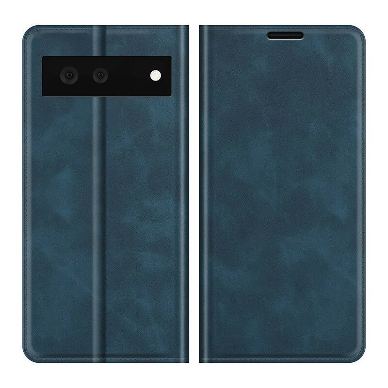 Flip Cover Til Google Pixel 6 Skin-touch