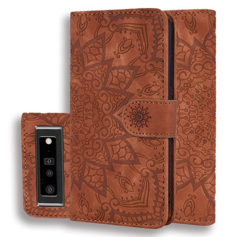 Læder Cover Google Pixel 6 Telefon Etui Barokmandala