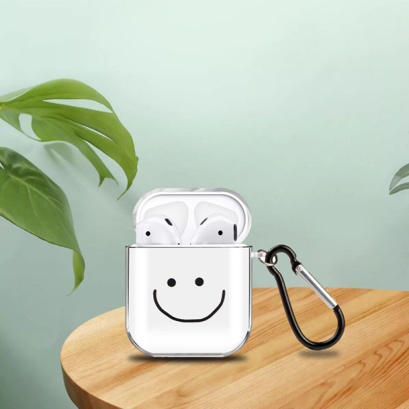 Cover AirPods Gennemsigtig Silikone Emoji Beskyttelse