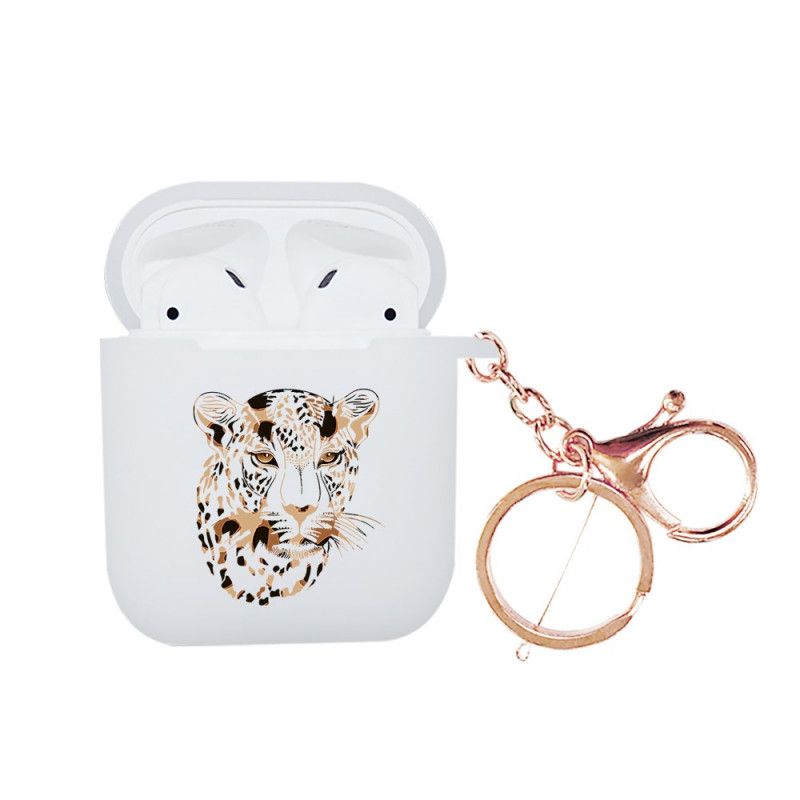 Cover AirPods Grøn Leopard-Serie Nxe Med Karabinhage Original