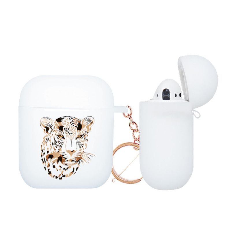 Cover AirPods Grøn Leopard-Serie Nxe Med Karabinhage Original