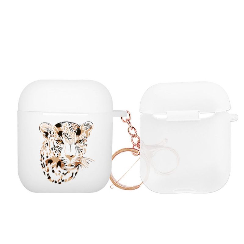 Cover AirPods Grøn Leopard-Serie Nxe Med Karabinhage Original