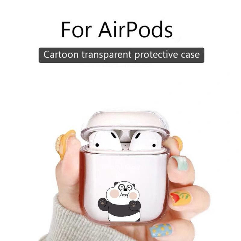 Cover AirPods Hvid Gennemsigtig Silikonedyrserie