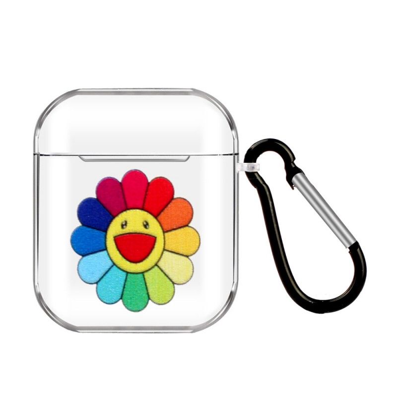 Cover AirPods Regnbue Blomster Serie Silikone Original