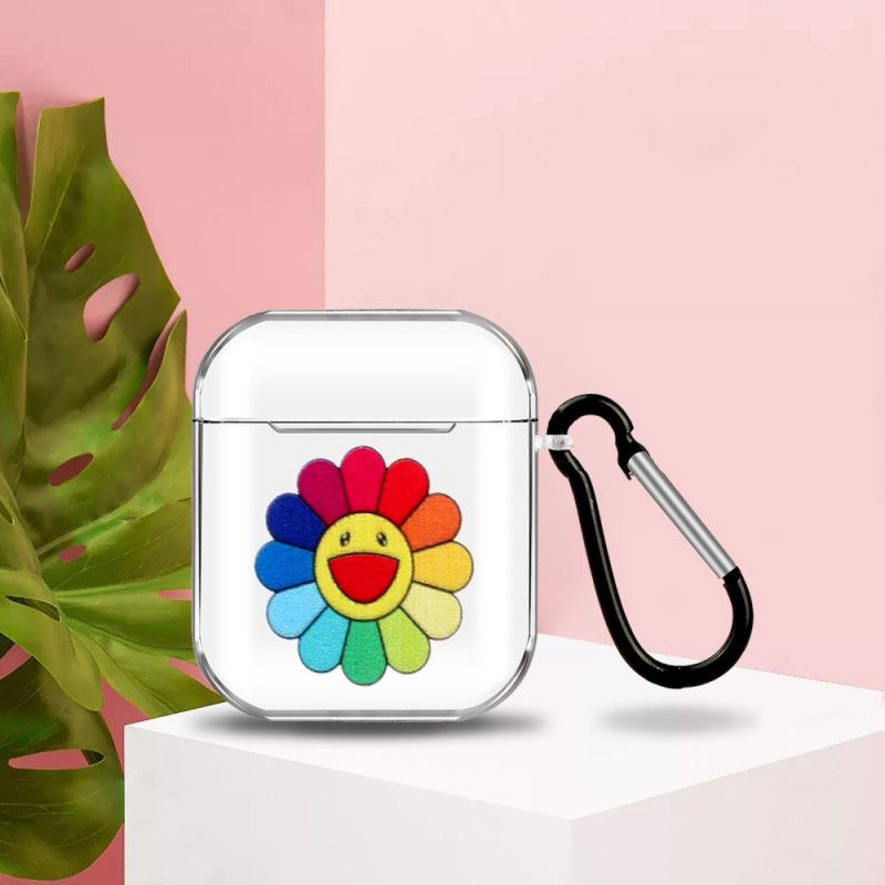 Cover AirPods Regnbue Blomster Serie Silikone Original