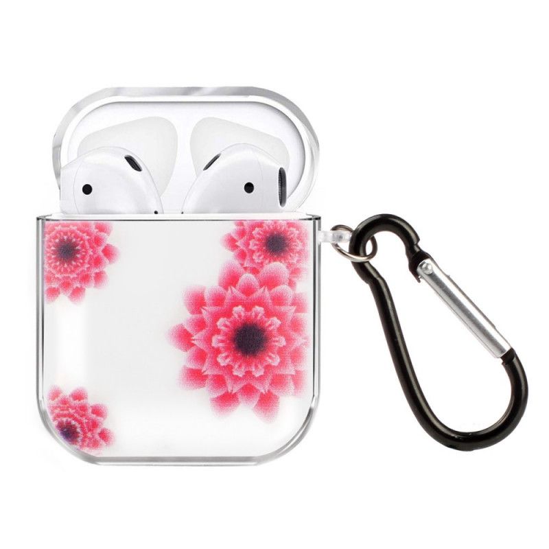 Cover AirPods Rød Gennemsigtig Vegetabilsk Silikone