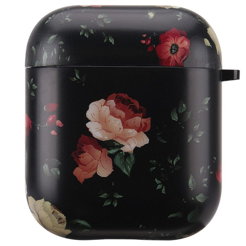 Cover AirPods Rød Stiv Blomster