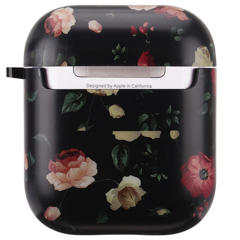 Cover AirPods Rød Stiv Blomster